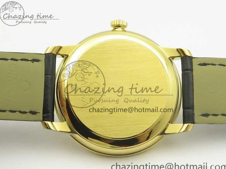 0419 De Ville YG MKF 1:1 Best Edition Silver Dial Diamonds Markers on Black Leather Strap MIYOTA 9015 V Flexible 8046